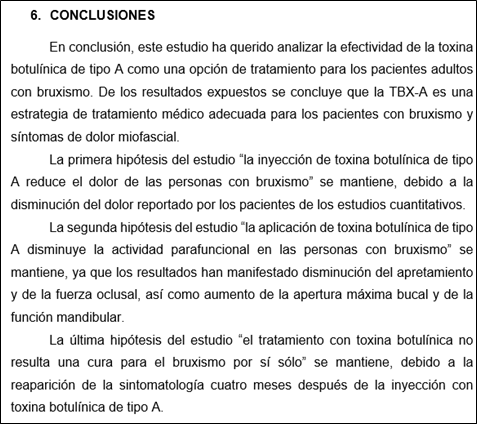 conclusión de TFG